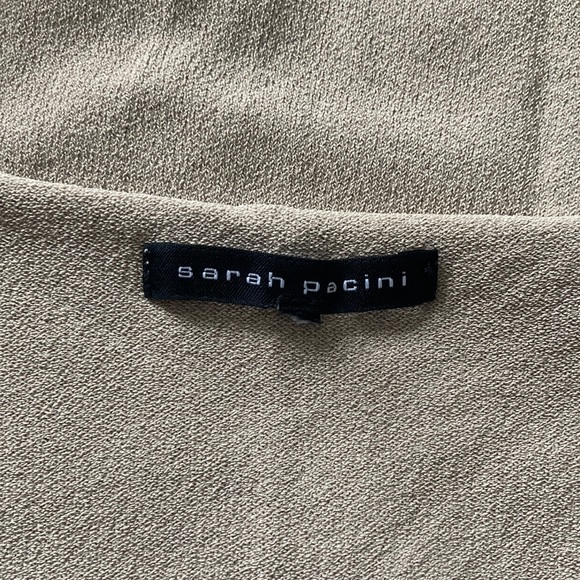 SARAH PACINI metallic choker minidress / tunic one size - Picture 4 of 12